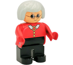 LEGO Duplo Mujer con Grey Pelo