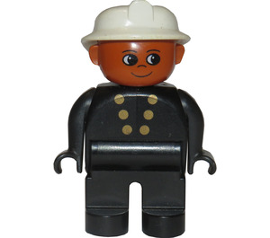 LEGO Duplo Fireman met Buttons Duplo Figuur