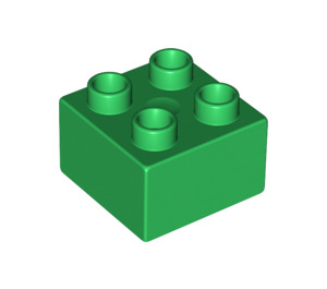 LEGO Duplo Green Brick 2 x 2 (3437 / 89461)