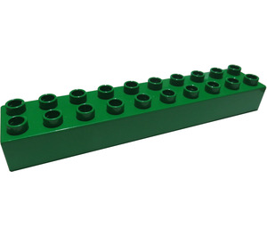 LEGO Duplo Grün Duplo Backstein 2 x 10 (2291)