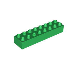 LEGO Duplo Groen Steen 2 x 8 (4199)