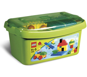 LEGO Duplo Groß Backstein Box mit blauen Platten 5380-1