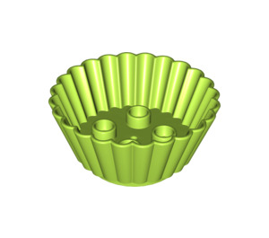 LEGO Duplo Lime Cupcake Liner 4 x 4 x 1.5 (18805 / 98215)
