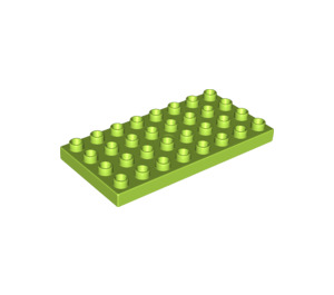 LEGO Duplo Limoen Plaat 4 x 8 (4672 / 10199)