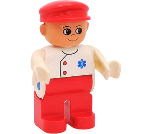 LEGO Duplo Männlich Medic mit Rot Kappe