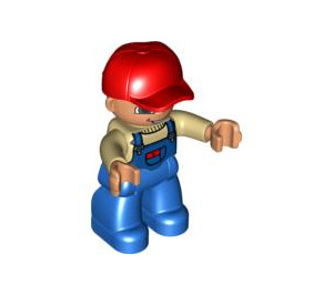 LEGO Duplo Hankøn med Overalls med Pocket Duplo figur