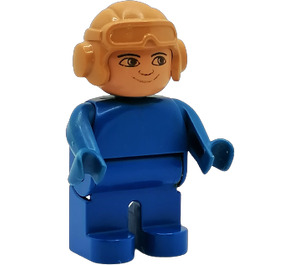 LEGO Duplo Man avec Pilot Chapeau Duplo Figure Yeux solides