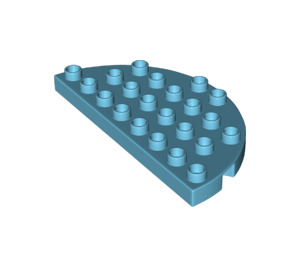 LEGO Duplo Mittleres Azure Platte 8 x 4 Semicircle (29304)