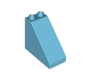 LEGO Duplo Azure moyen Pente 2 x 4 x 3 (45°) (49570)