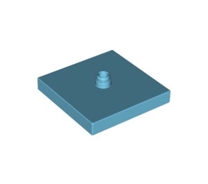LEGO Duplo Medium azuurblauw Turntable 4 x 4 Basis met Flush Surface (92005)