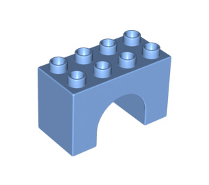 LEGO Duplo Medium blauw Boog Steen 2 x 4 x 2 (11198)
