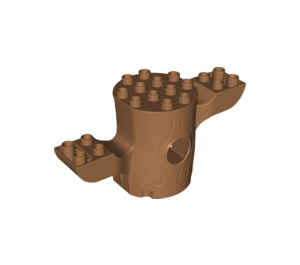 LEGO Duplo Mittleres dunkles Fleisch Baum Trunk 4 x 10 x 4 (84191)