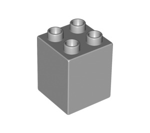 LEGO Duplo Gris pierre moyen Brique 2 x 2 x 2 (31110)