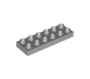 LEGO Duplo Medium Steengrijs Plaat 2 x 6 (98233)