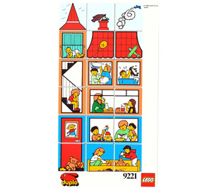 LEGO Duplo Mosaic Picture Puzzle Card Home from Set 9221