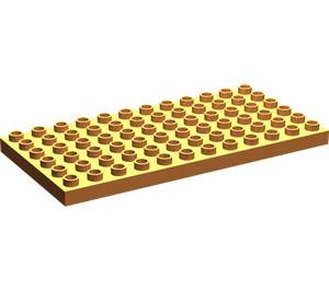 LEGO Duplo Orange Plate 6 x 12 (4196 / 18921)