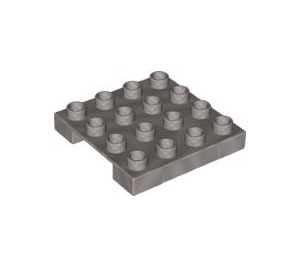 LEGO Duplo Pearl Light Gray Pallet 4 x 4 x 1/2 (47415 / 98458)