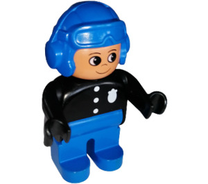 LEGO Pilot with Aviator Helmet, nose bow line up