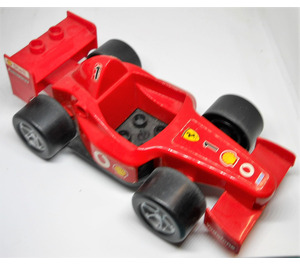 LEGO Duplo Red Car Ferrari Racer with stickers from set 4693