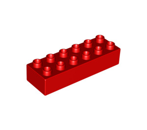 LEGO Duplo Rood Steen 2 x 6 (2300)