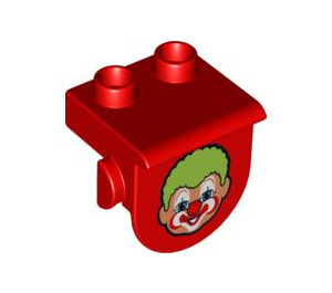 LEGO Duplo Red Plate with Panel with Clown  (42236 / 62974)