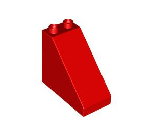 LEGO Duplo rouge Pente 2 x 4 x 3 (45°) (49570)