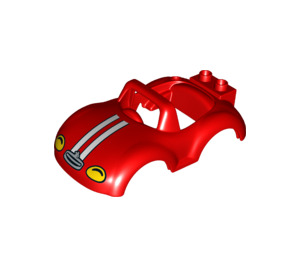 LEGO Duplo Red Sportscar 4 x 8 x 2 1/2 (25014)