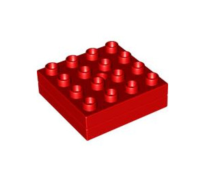 LEGO Duplo rot Turn Table 4 x 4 x 1 Assembly (60268)