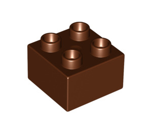 LEGO Duplo Reddish Brown Brick 2 x 2 (3437 / 89461)