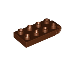 LEGO Duplo Brun rougeâtre assiette 2 x 4 avec B Connecteur Haut (16686)
