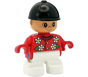 LEGO Duplo Riding Fille avec Fleur Haut