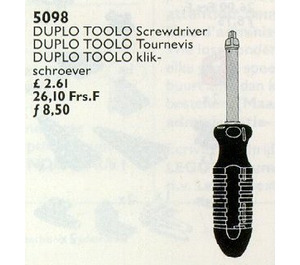 LEGO Duplo Toolo Screwdriver Set 5098