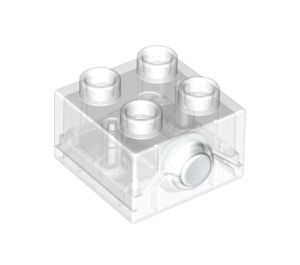 LEGO Duplo Transparent Backstein 2 x 2 mit Light (51409)
