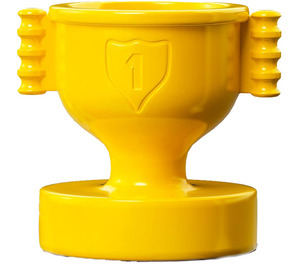 LEGO Duplo Trophy Cup mit "1" mit geschlossenen Griffen (15564 / 73241)
