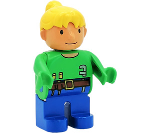 LEGO DUPLO Wendy with Tools in Belt, Bright Green Top