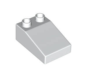 LEGO Duplo blanc Pente 2 x 3 22° (35114)