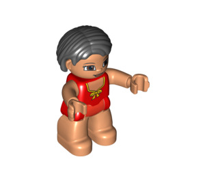 LEGO Duplo Woman with pageboy Hair 9 Duplo Figure