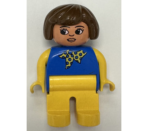 LEGO Duplo Woman with Scarf Duplo Figure with Nose