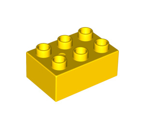 LEGO Duplo Geel Steen 2 x 3 (87084)