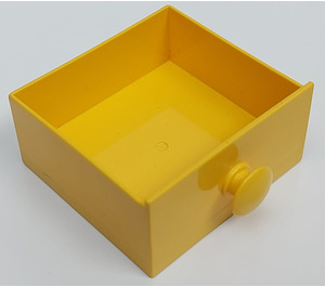 LEGO Duplo Yellow Drawer (Round Handle) (31323)