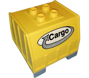 LEGO Duplo Yellow Duplo Code Pallet Lower P.2 (42400)