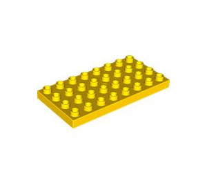 LEGO Duplo Jaune assiette 4 x 8 (4672 / 10199)
