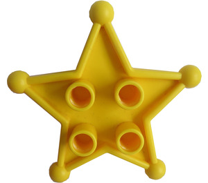 LEGO Duplo Yellow Sheriff Star (31167)