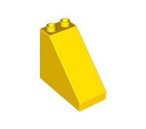 LEGO Duplo Jaune Pente 2 x 4 x 3 (45°) (49570)