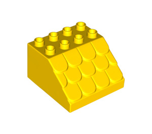 LEGO Duplo Jaune Pente 4 x 4 x 2 (18814)