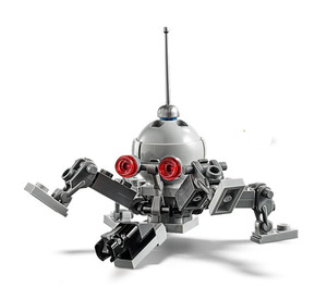 LEGO Dwerg Spin Droid met Medium Stone Grijs Dome Minifiguur