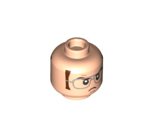 LEGO Dwight Schrute Minifigure Head (Recessed Solid Stud) (3626 / 100197)