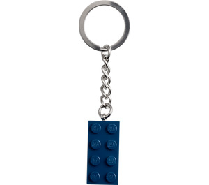 LEGO Earth Blue 2x4 Key Chain (854237)