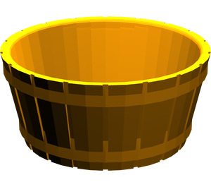 LEGO Earth Orange Barrel 4.5 x 4.5 without Axle Hole (4424)