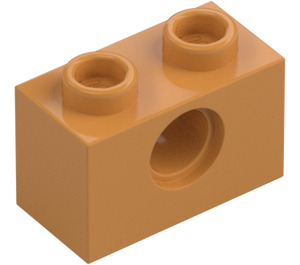 LEGO Earth Orange Brick 1 x 2 with Hole (3700)